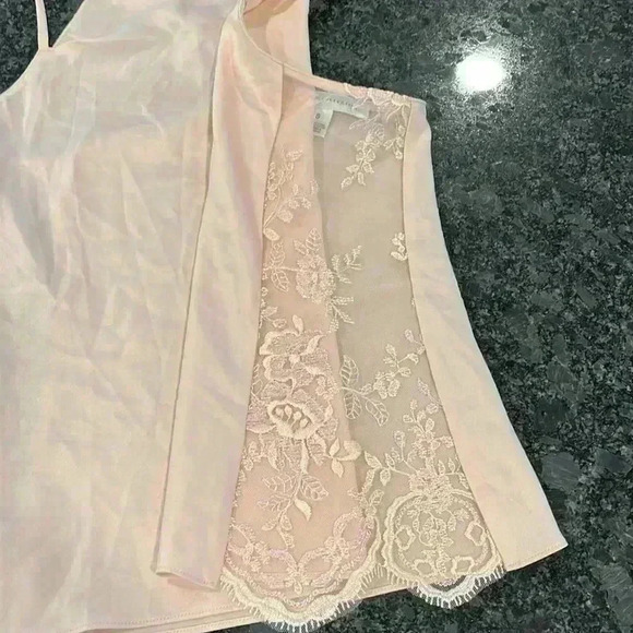 Rya Womens Lingerie Pale Pink S Cami & Shorties Delicate Lace Panels Pretty NWOT - Picture 3 of 11